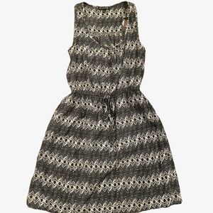 BeBop Black and White Zigzag Mini Dress